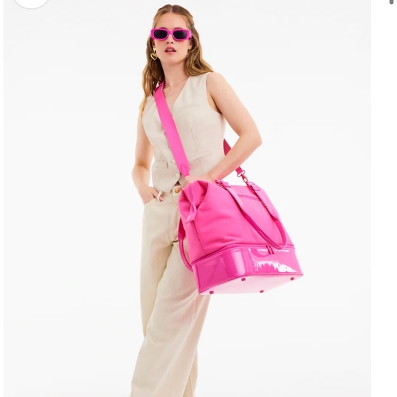NWT BEIS THE MINI WEEKENDER IN BARBIE PINK - Picture 11 of 17